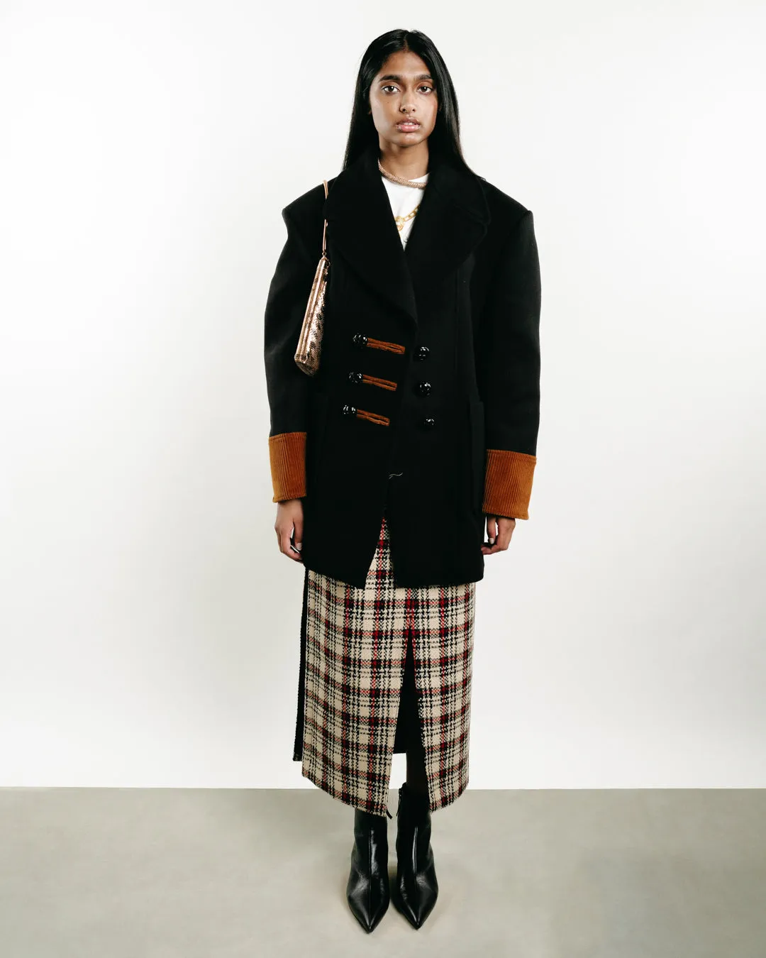Single-Breasted Wool Coat