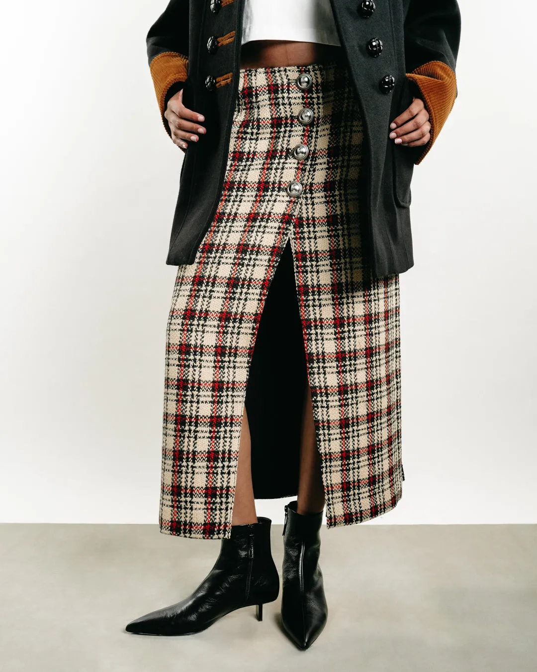 Single-Breasted Wool Coat