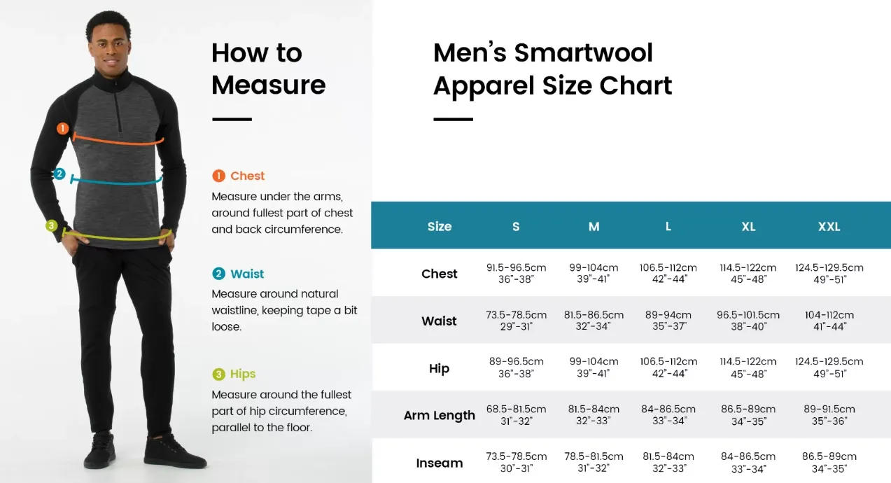 Smartwool Men's Classic Thermal Merino Crew Neck Base Layer Top (Charcoal Heather)