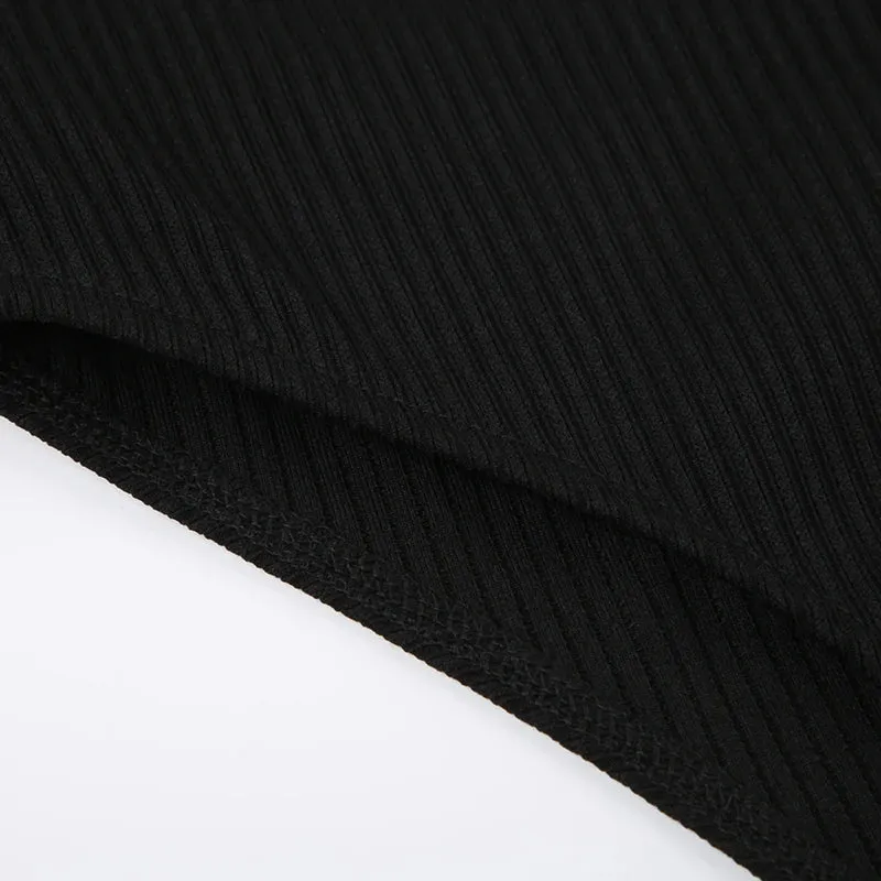 Solid Backless Sexy Skinny Knit Bodysuit