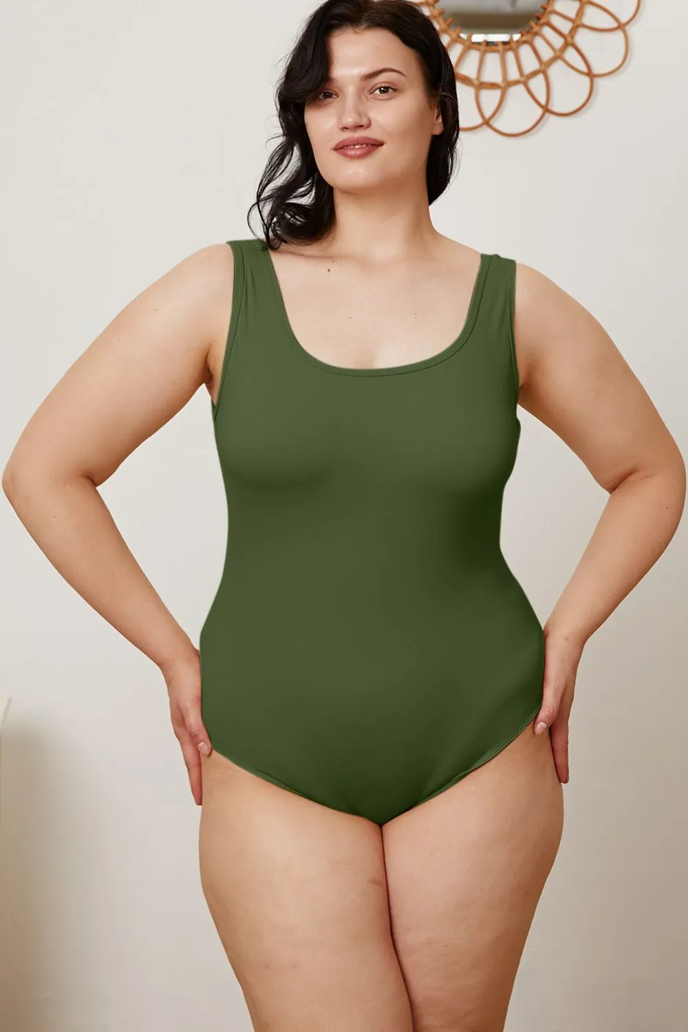 Square Neck Sleeveless Bodysuit - 5 colors
