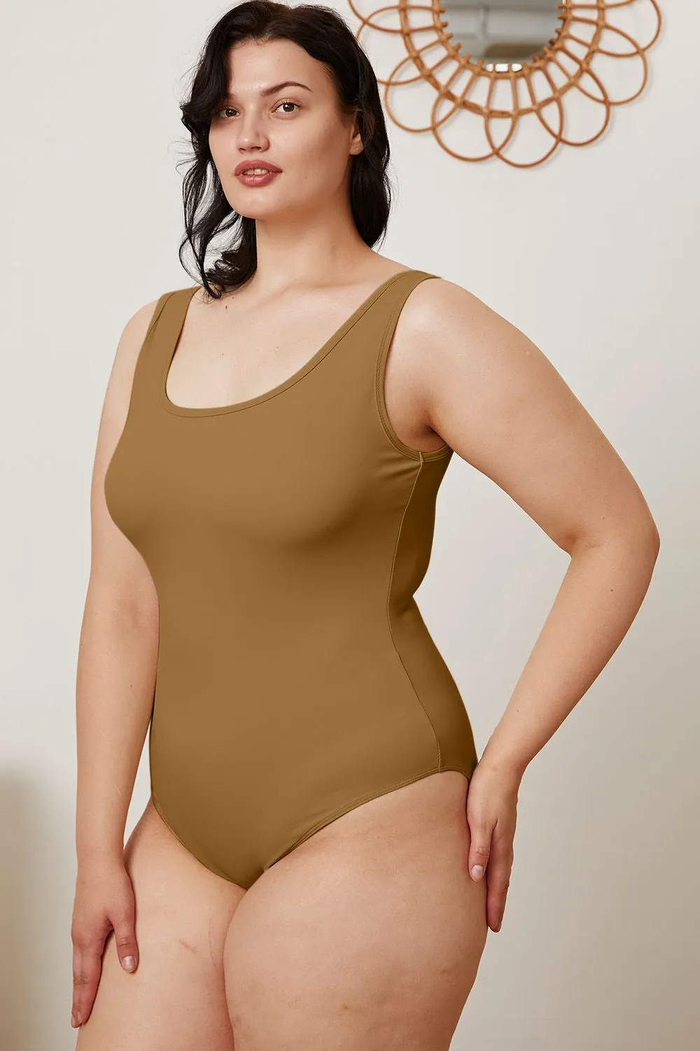 Square Neck Sleeveless Bodysuit - 5 colors