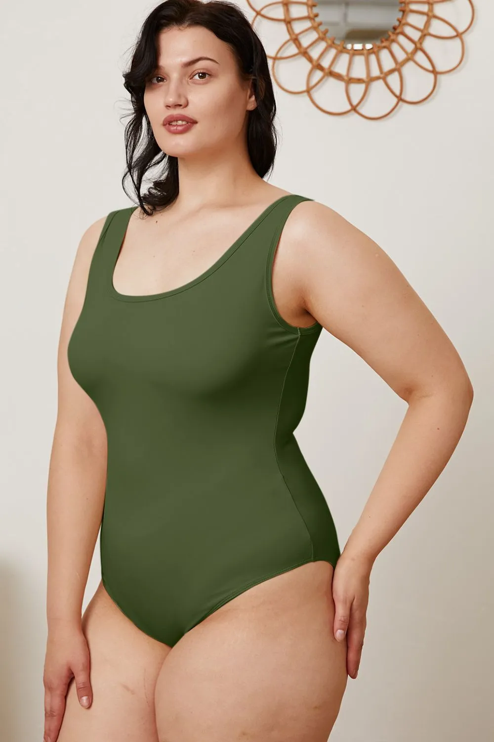 Square Neck Sleeveless Bodysuit - 5 colors