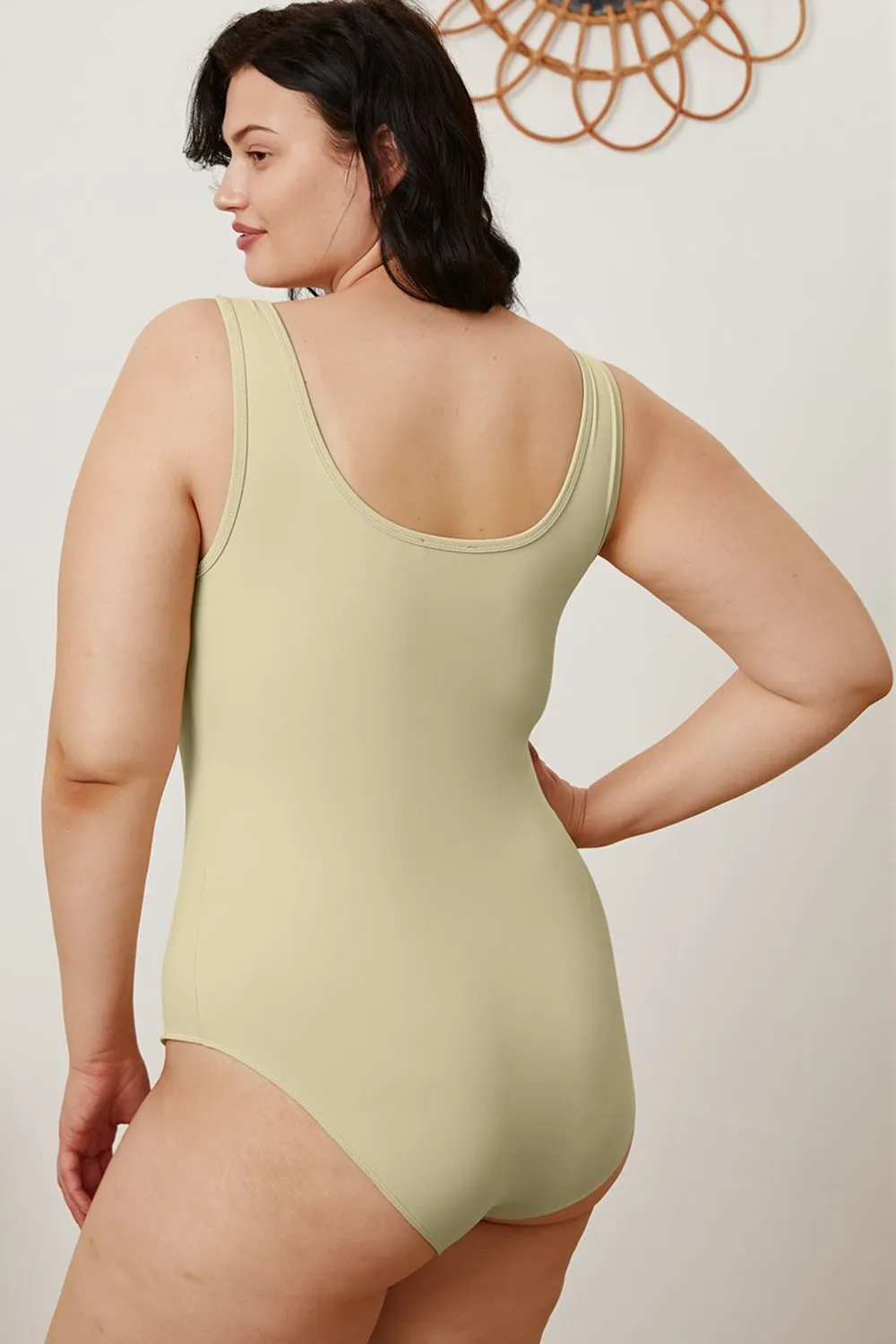 Square Neck Sleeveless Bodysuit - 5 colors