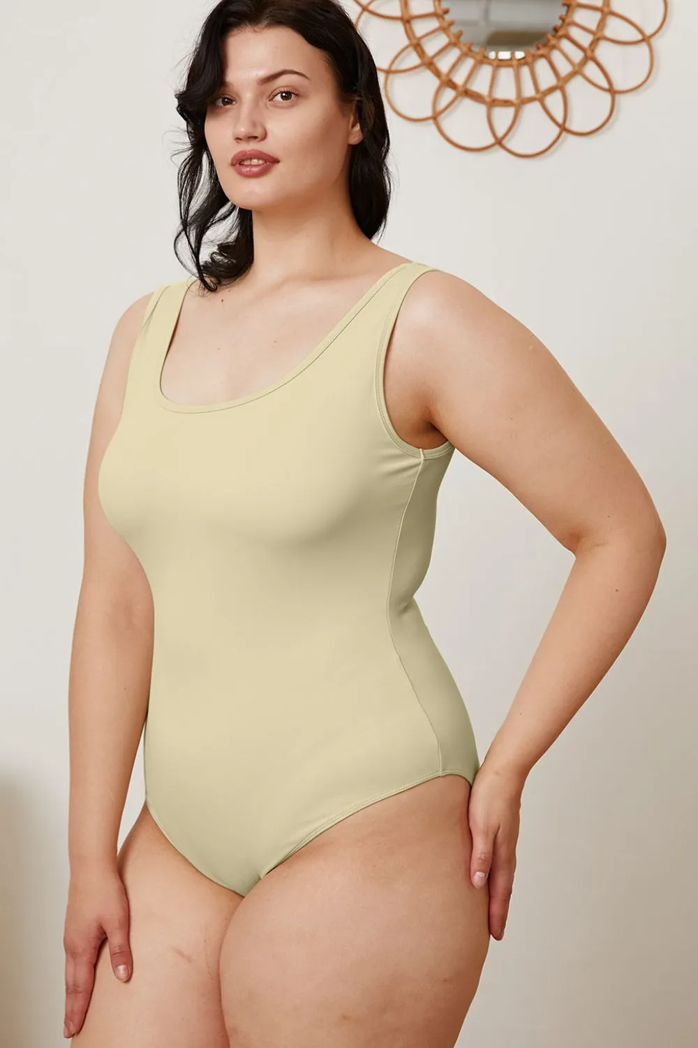 Square Neck Sleeveless Bodysuit - 5 colors