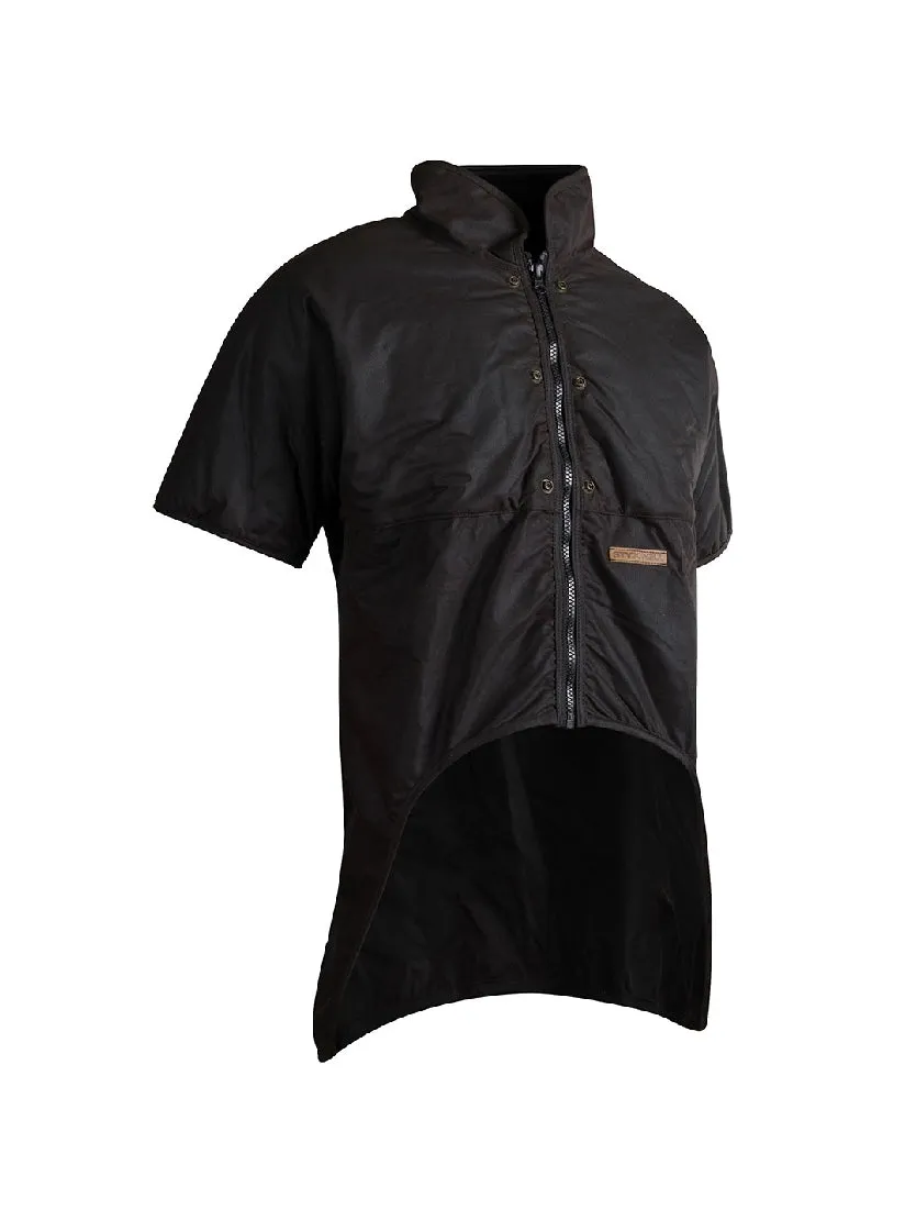 Styx Mill Oilskin Short Sleeve Zip Cape - Brown