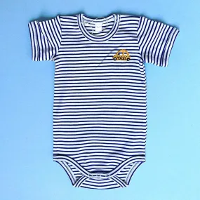 Taxi Embroidery Organic Cotton Baby Bodysuit