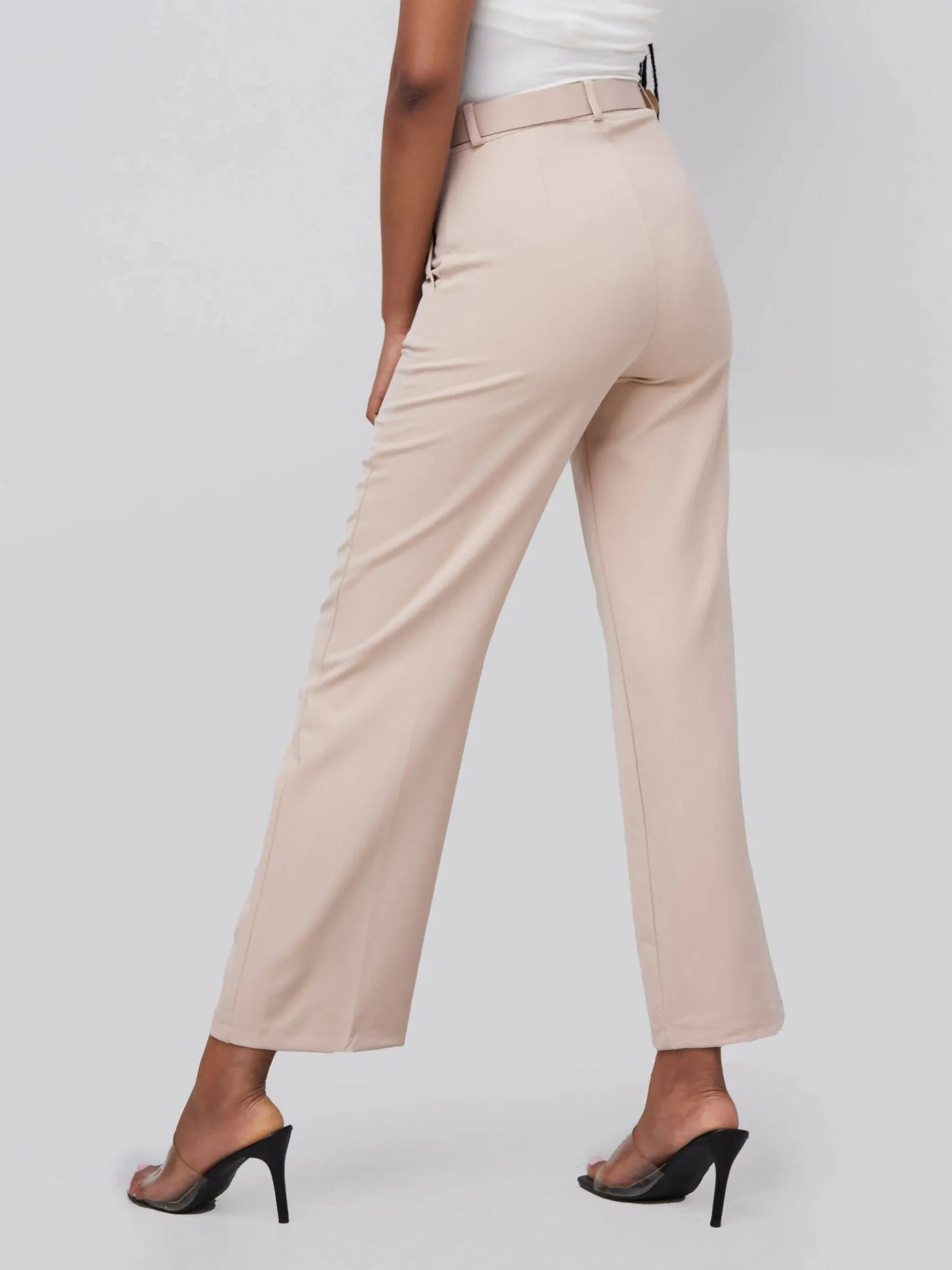The Fashion Frenzy Flared Trouser - Cream