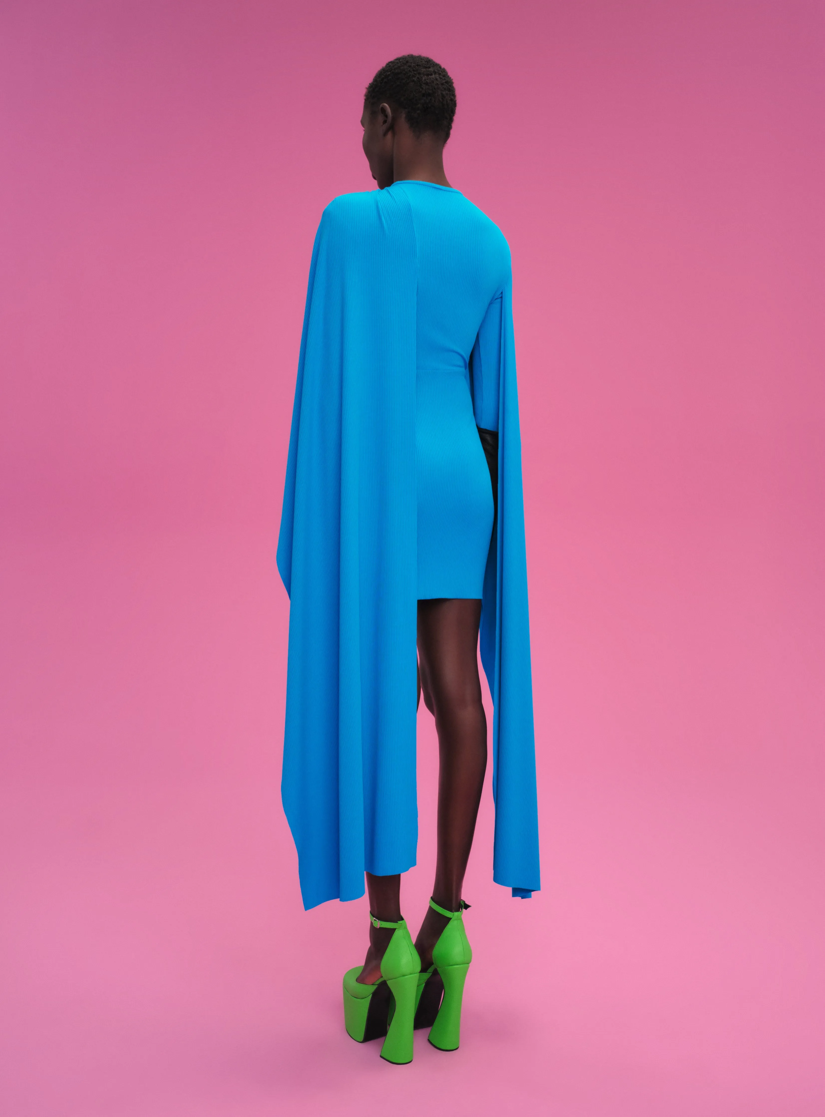 The Leona Mini Dress in Azure