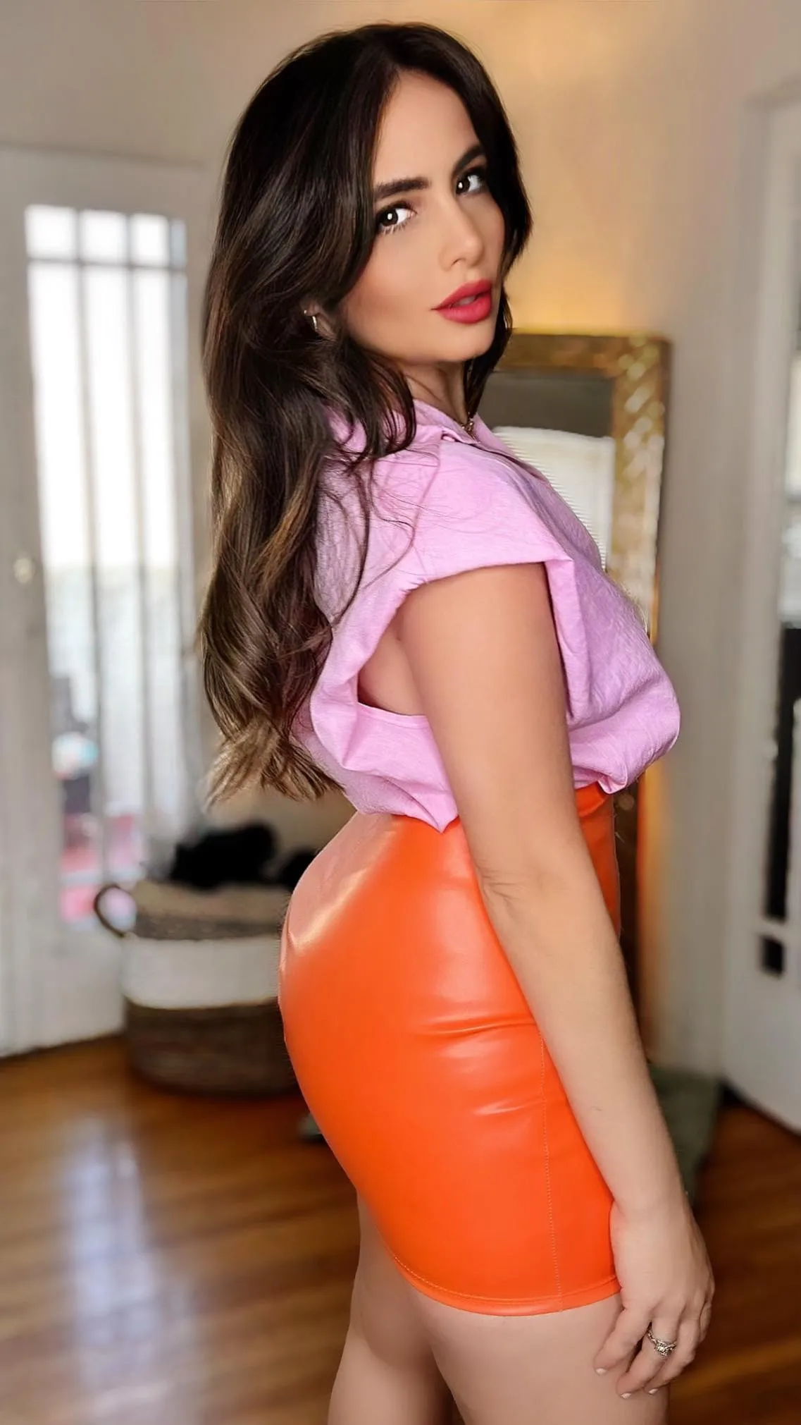 The Monic Skirt (Mandarin Orange)