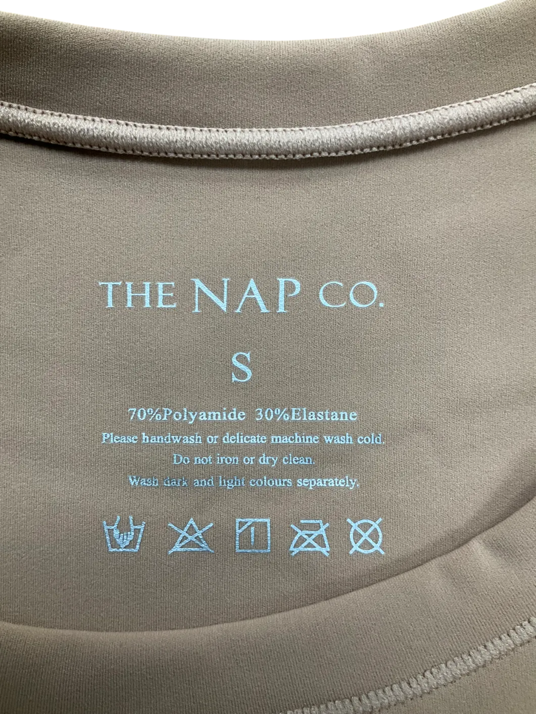 The NAP Co. Beige The Essential T Shirt Bodysuit UK S