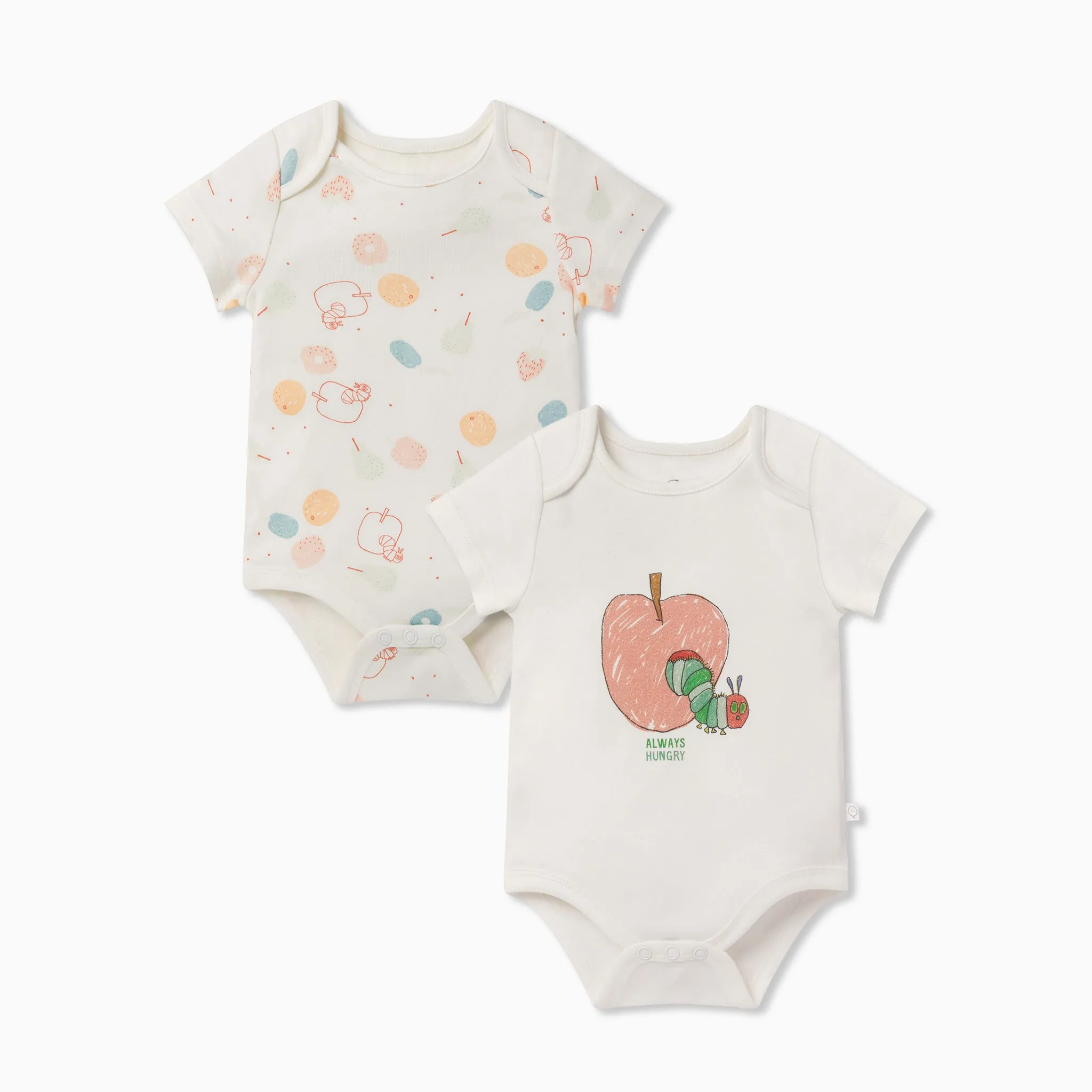 The Very Hungry Caterpillar Short Sleeve Bodysuit 2 Pack