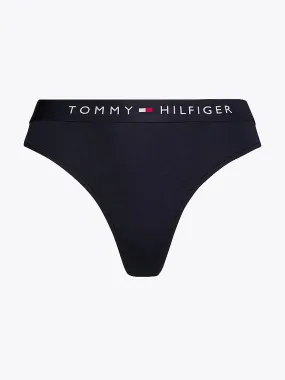 Tommy Hilfiger Women's Original Logo Thong - Desert Sky