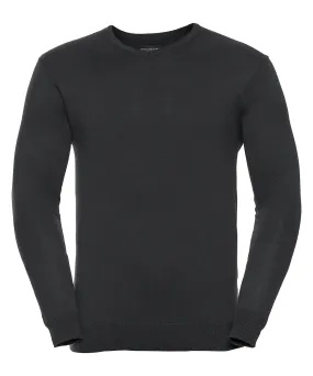 V-neck knitted sweater | Black