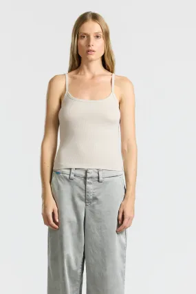 Verona Spaghetti Tank - Fog