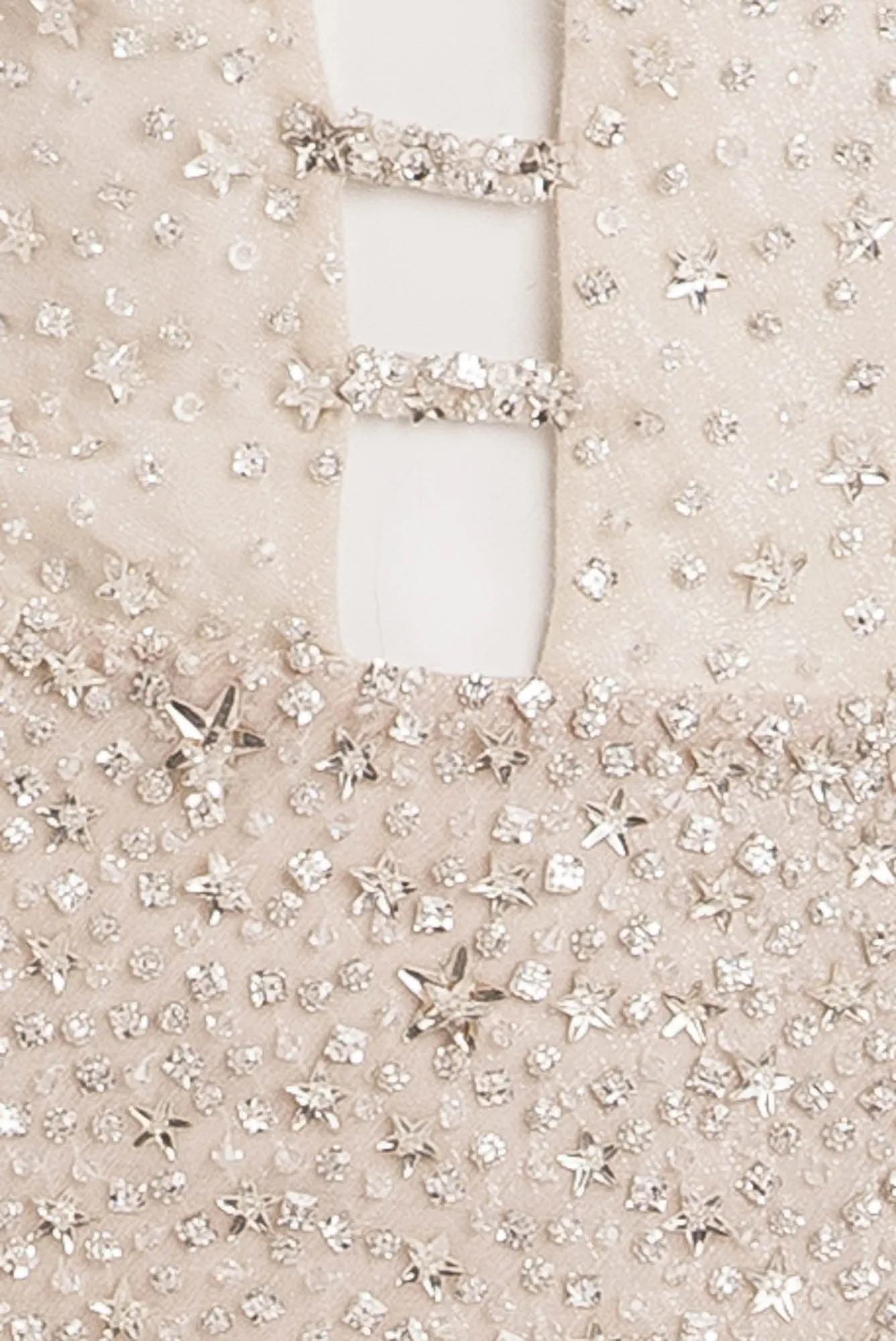 Versace - As Seen on Christina Aguilera - White Cocktail Dress Embellished with Rhinestones - IT 42