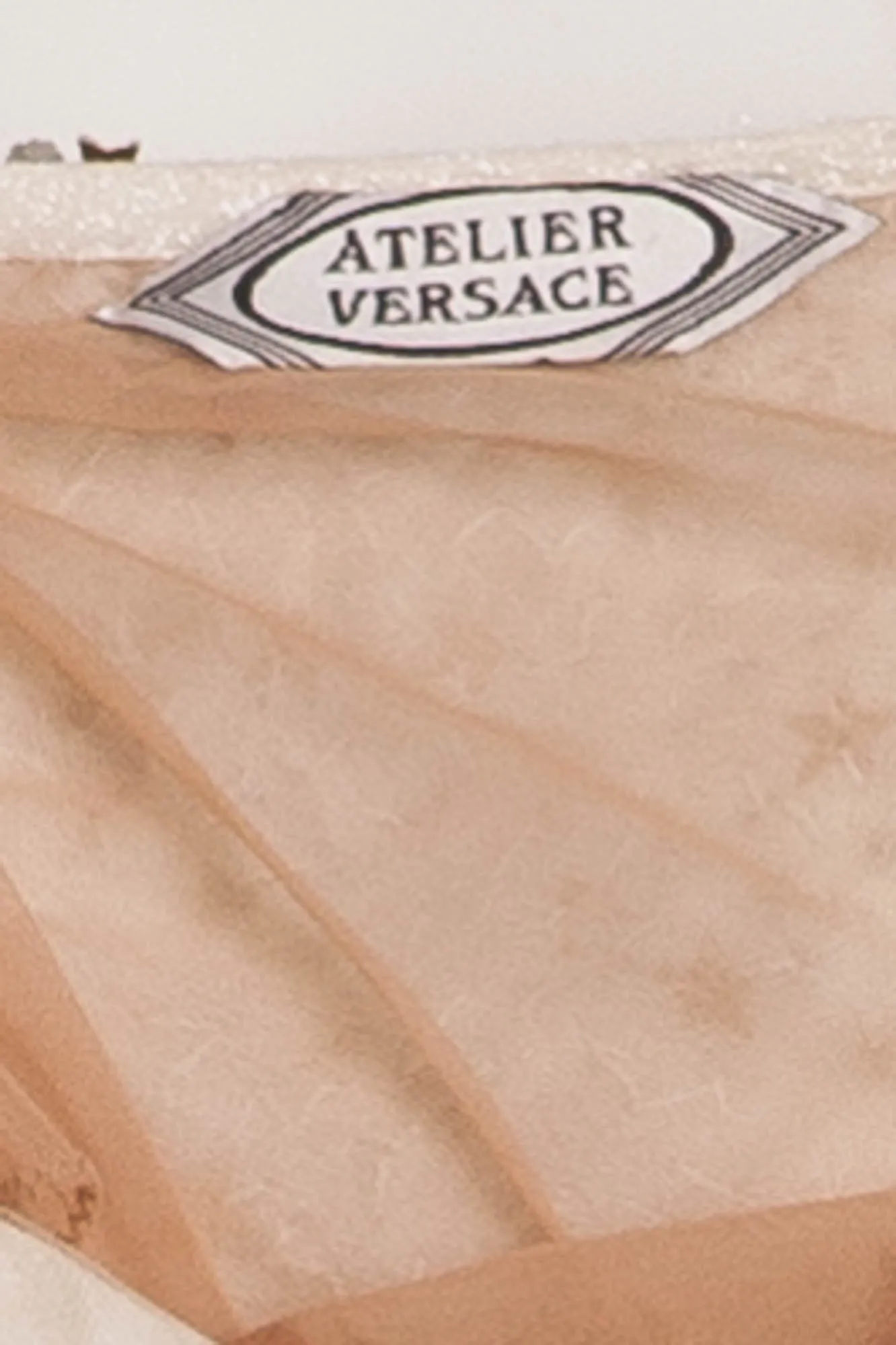 Versace - As Seen on Christina Aguilera - White Cocktail Dress Embellished with Rhinestones - IT 42