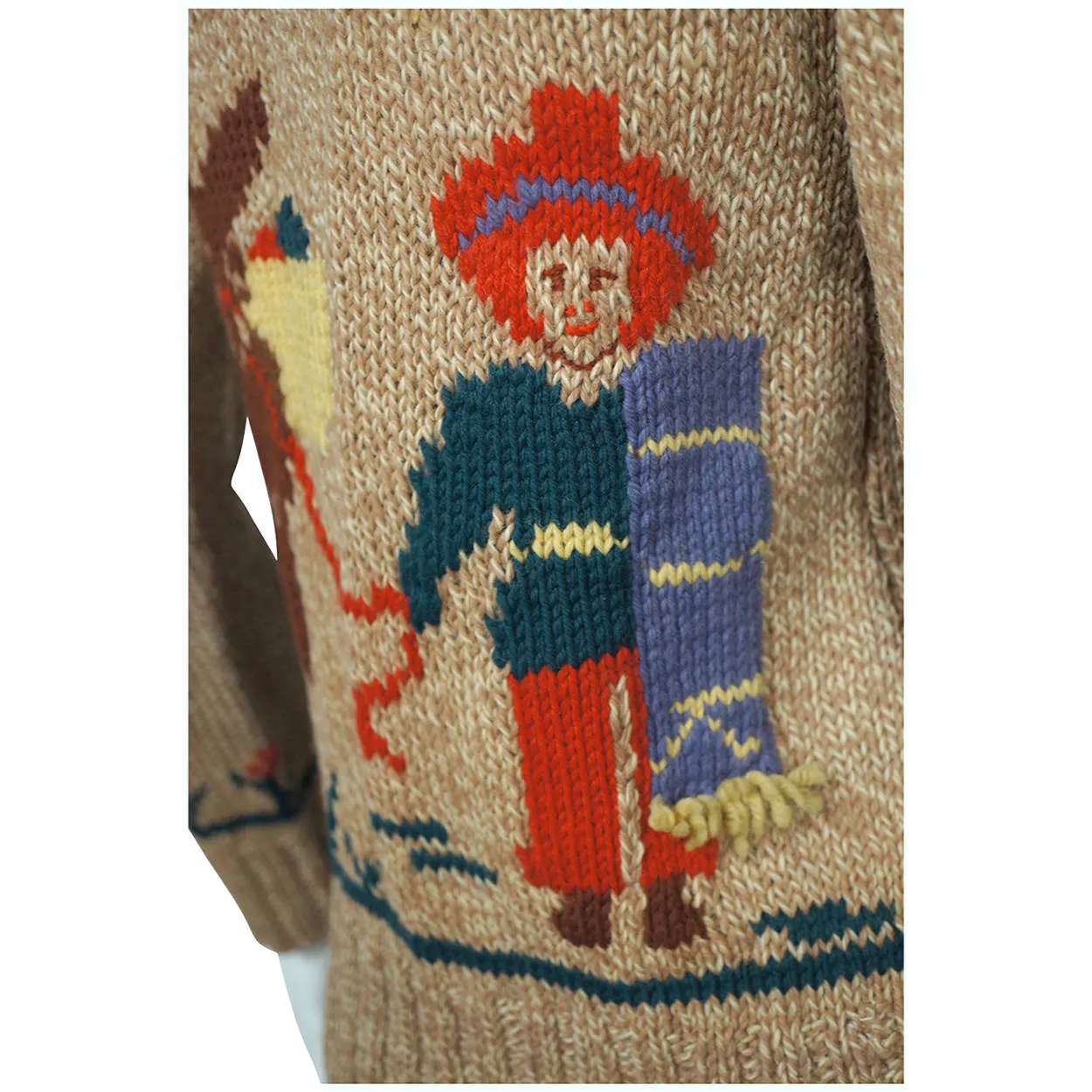 Vintage Cowichan Sweater Mary Maxim Mexicana Pattern 465 1950s Hand Knit