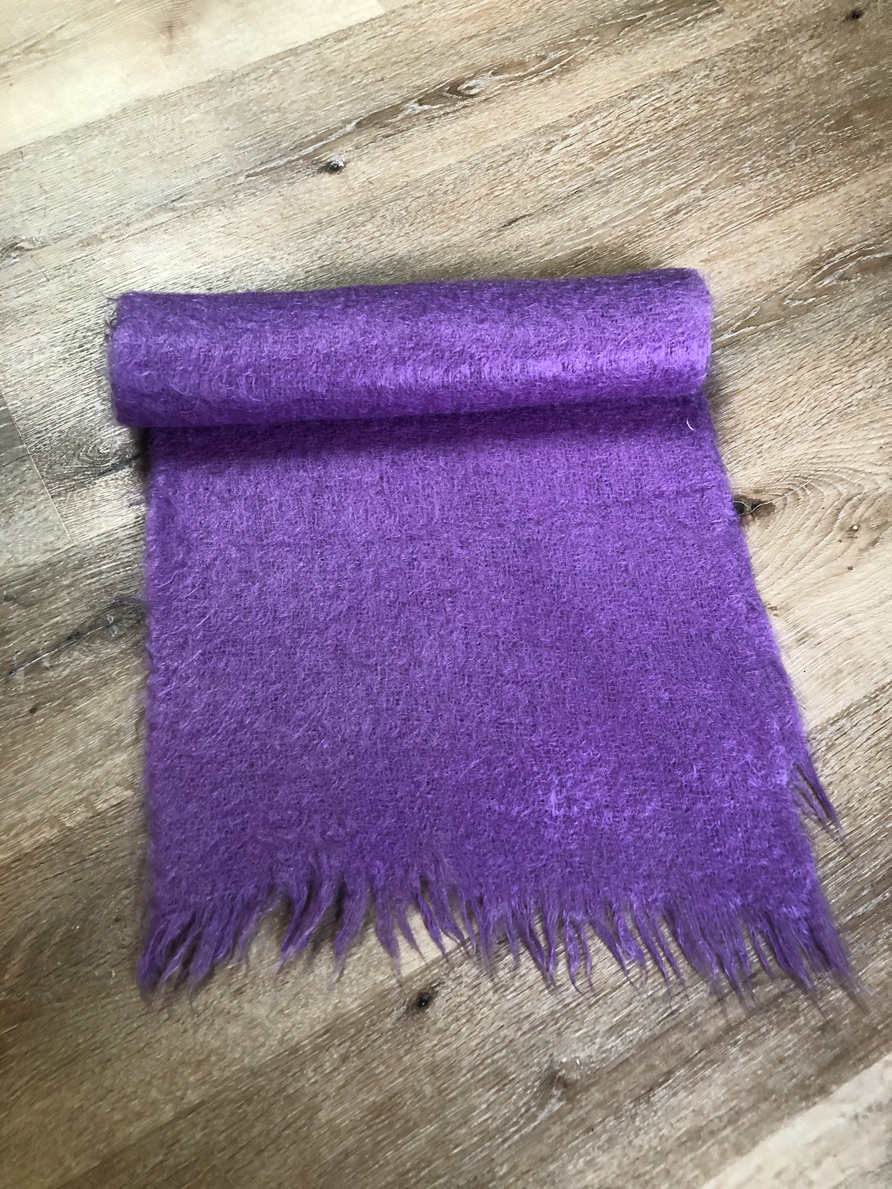 Vintage Purple Mohair Scarf SOLD