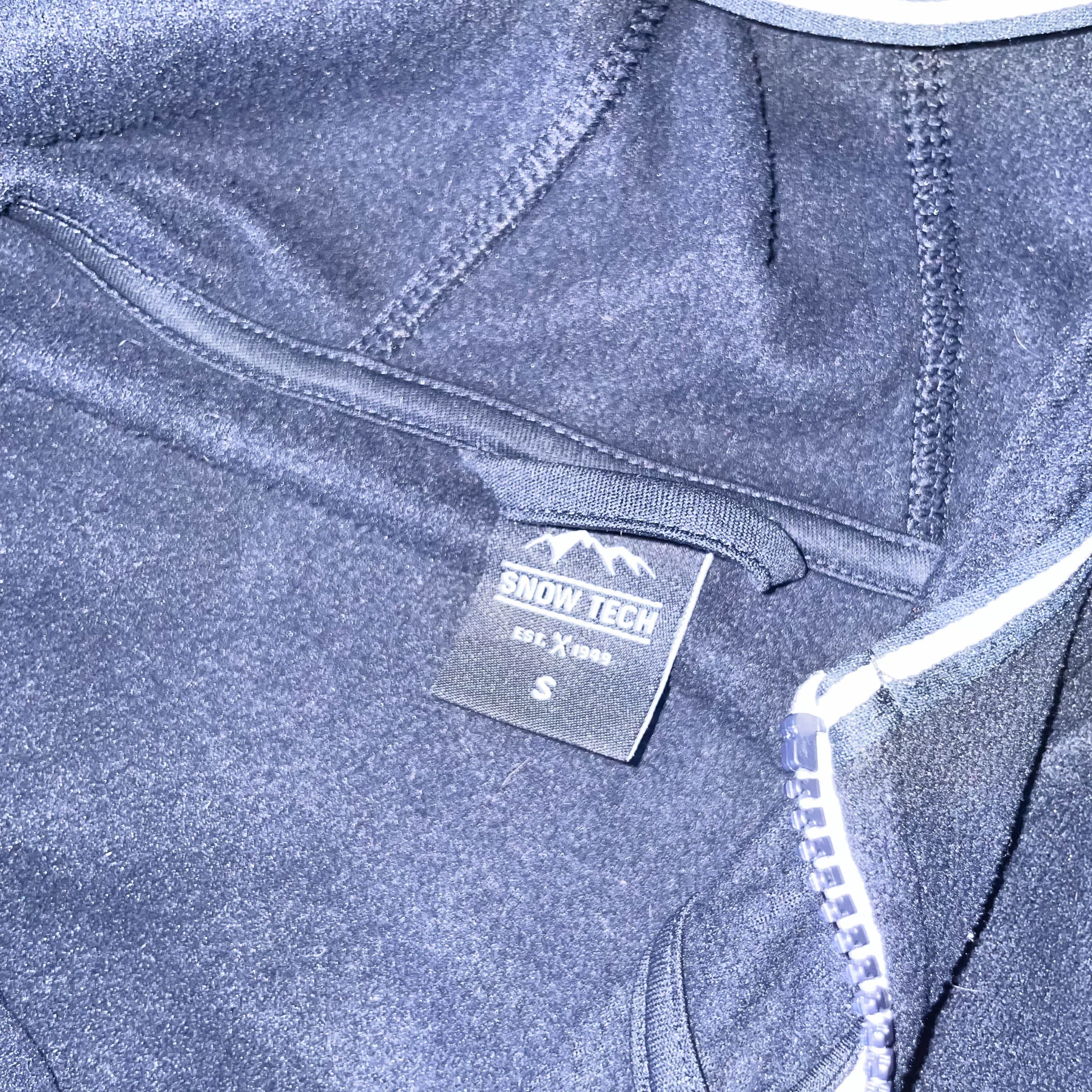 Vintage Snowtech fleece navy full zip small hoodie