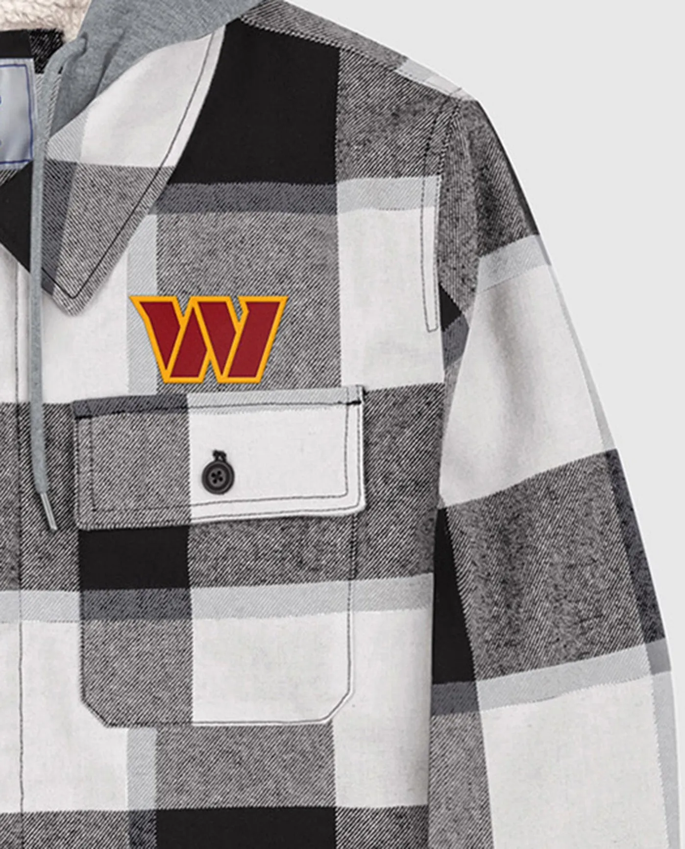 Washington Commanders The Big Joe Sherpa Lined Plaid Jacket