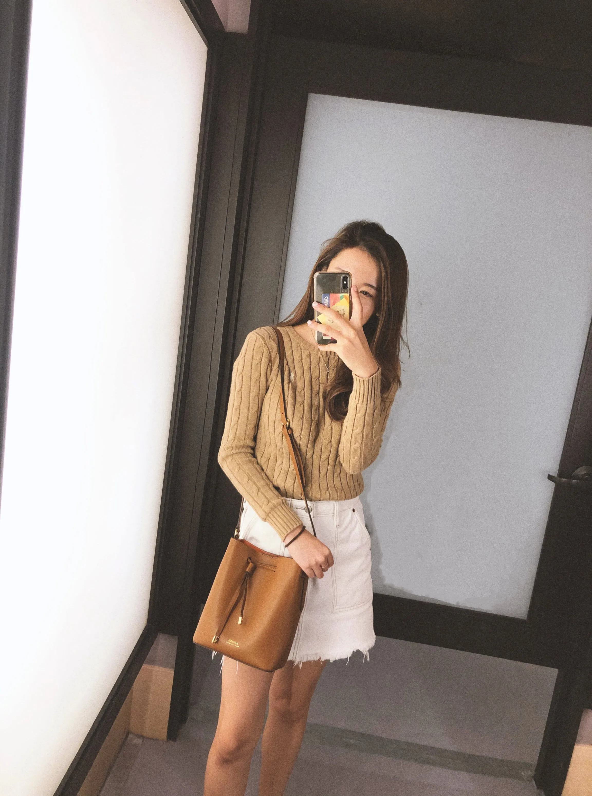 Women Crewneck Cableknit Sweater