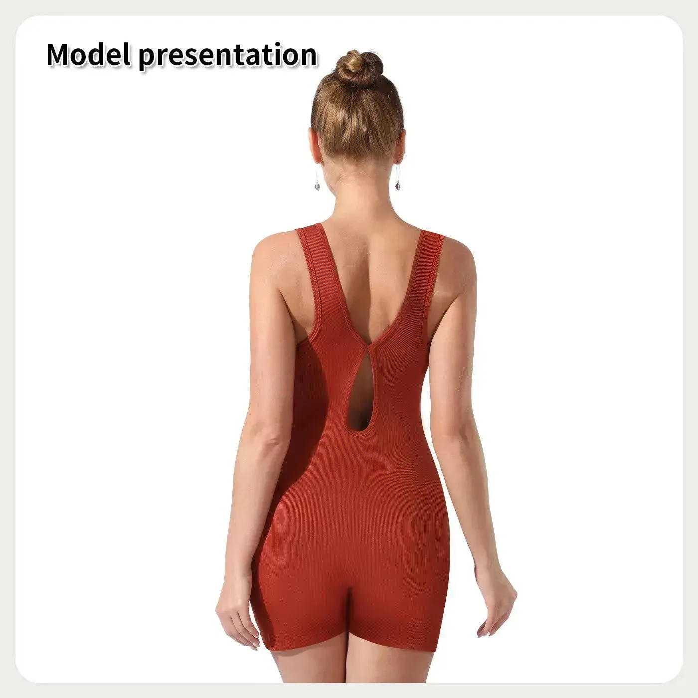 Women Cut out Unitard Short Bodysuit
