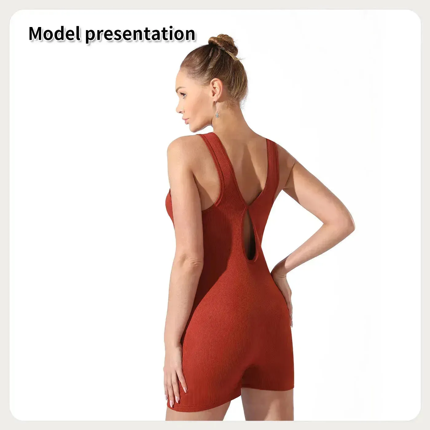 Women Cut out Unitard Short Bodysuit