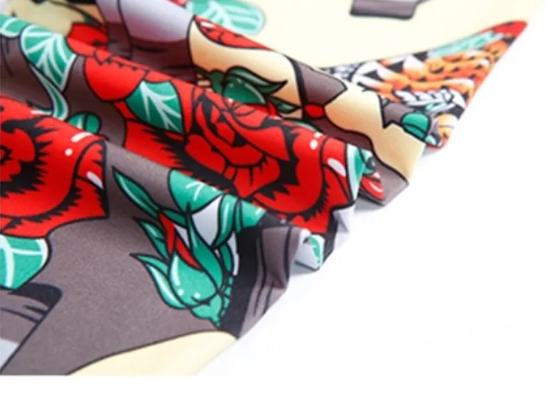 Women's Summer Sleeveless Floral Fitness Bodysuit