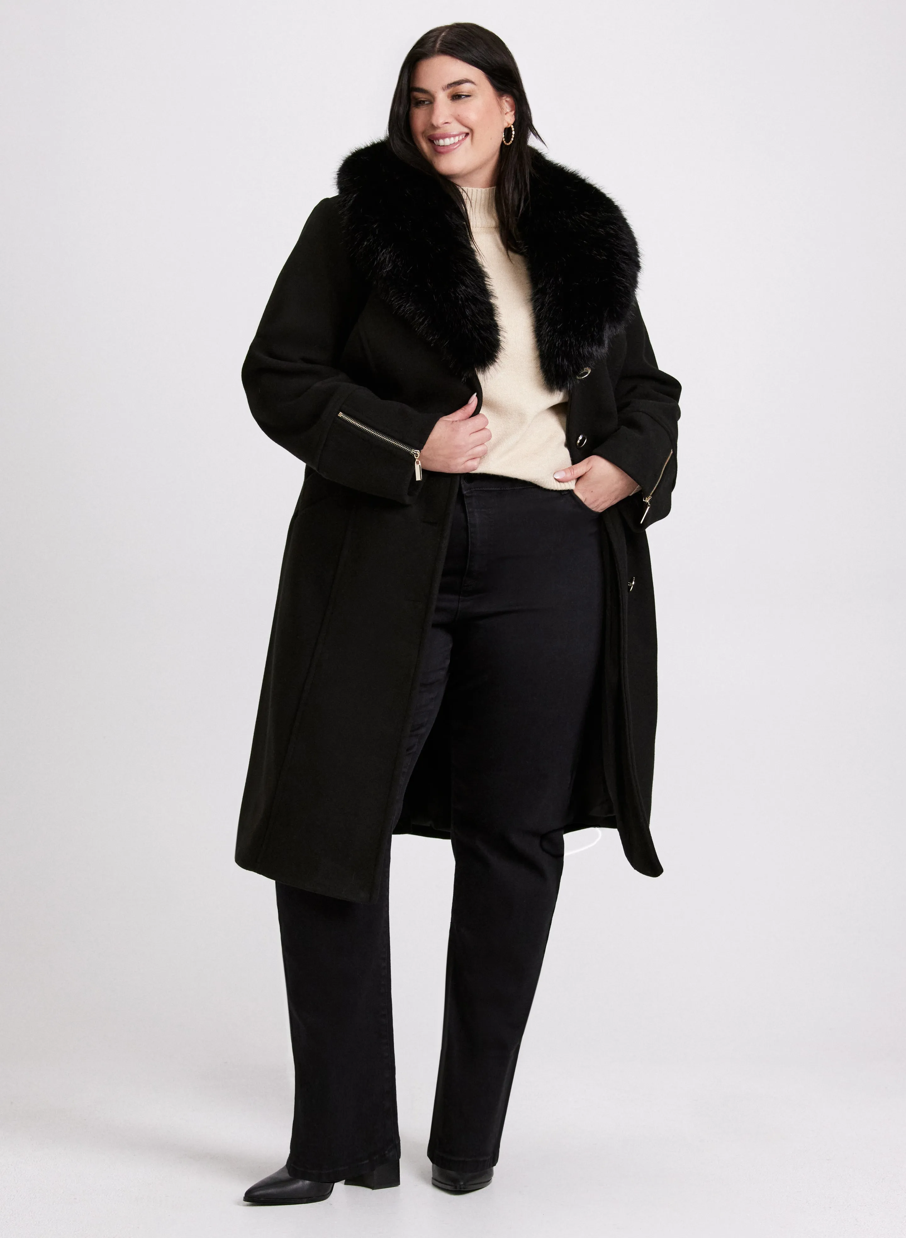 Wool-Blend Coat