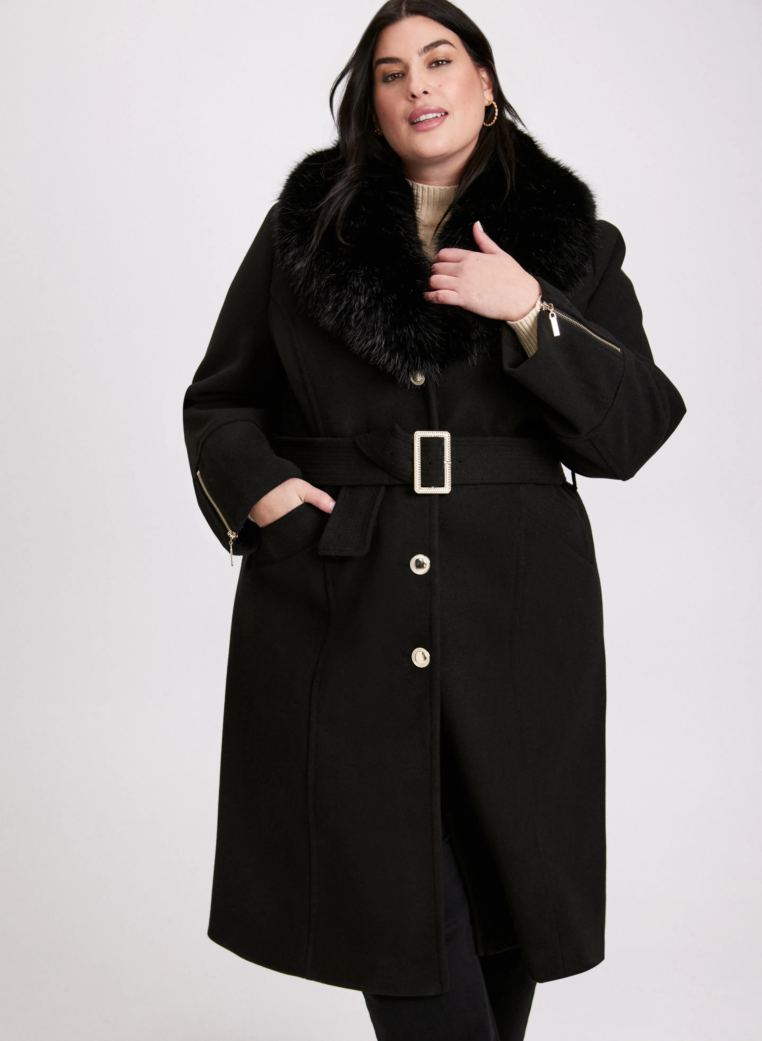 Wool-Blend Coat