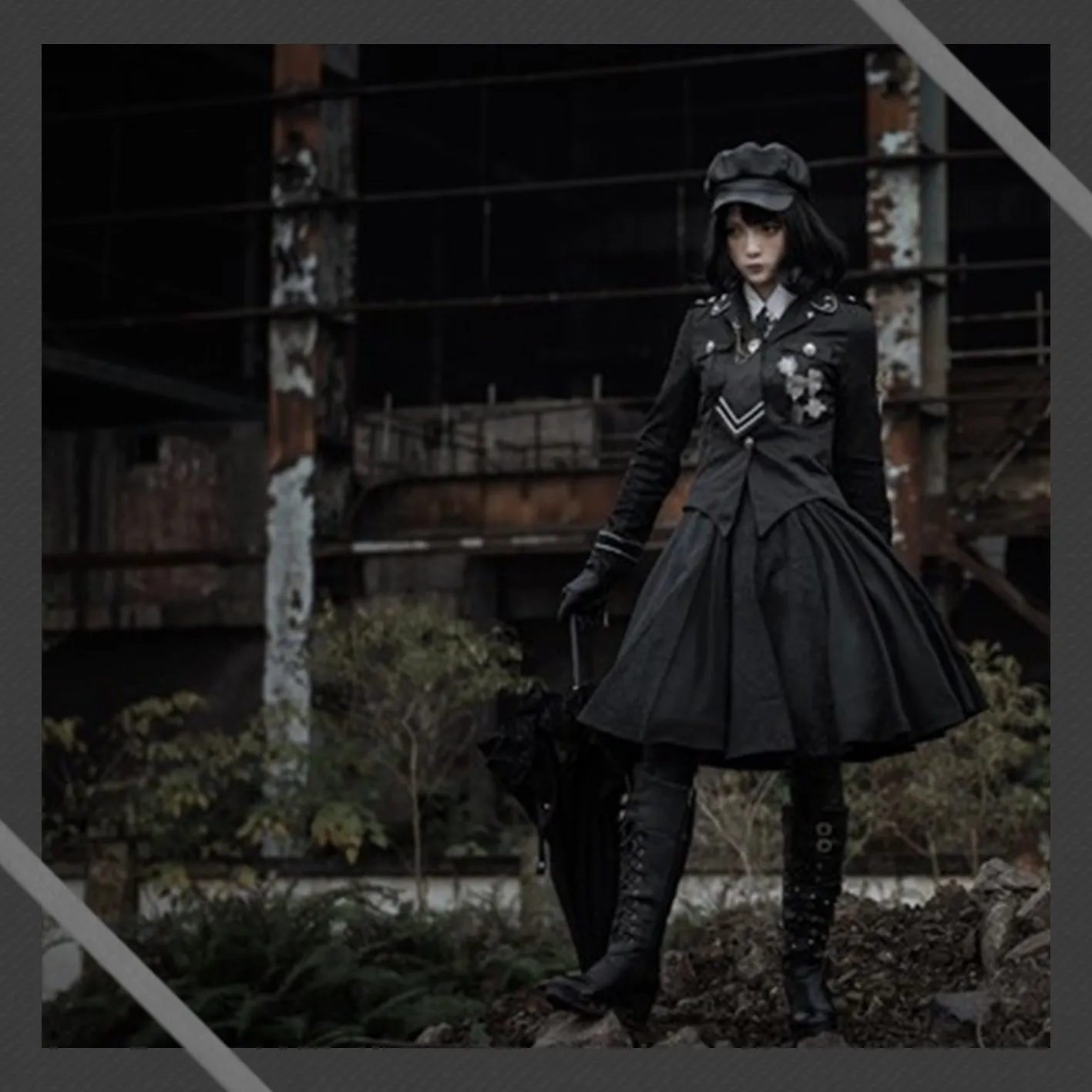 YourHighness~Judge's Oath~Gothic Lolita Cape Blouse SK Set