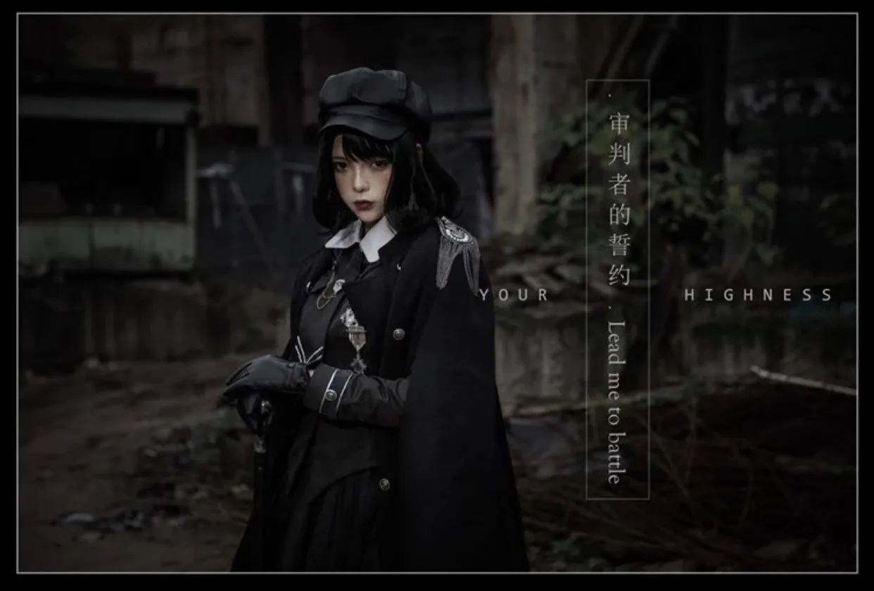 YourHighness~Judge's Oath~Gothic Lolita Cape Blouse SK Set