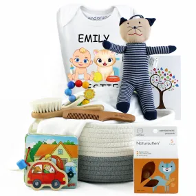 Zeronto Baby Gift Basket - My First Pet Cat